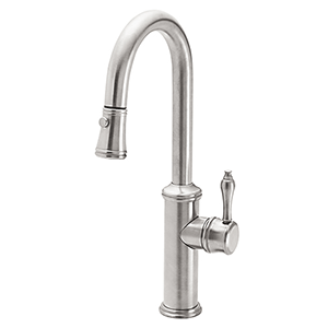 California Faucets K10-101 Kitchen Fixtures Pull-Down Bar Faucet